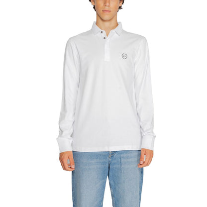 Armani Exchange White Cotton Long Sleeve T-Shirt