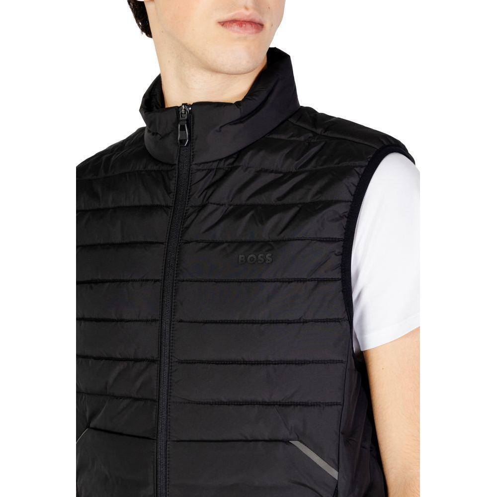 Hugo Boss Black Polyester Sleveless Jacket BO-14896900009-IT44 | S