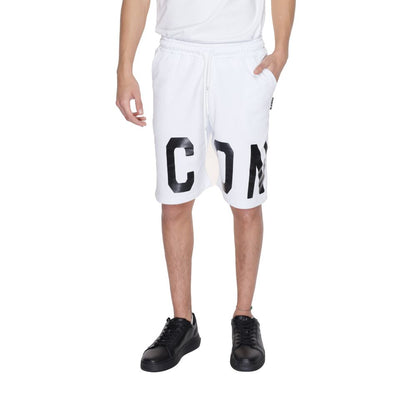 Icon White Cotton Bermuda Shorts