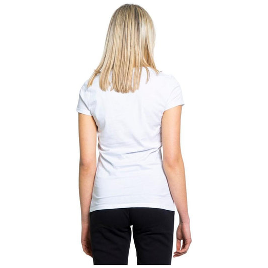 Armani Exchange White Cotton T-Shirt AR-6515800008-IT38|XS