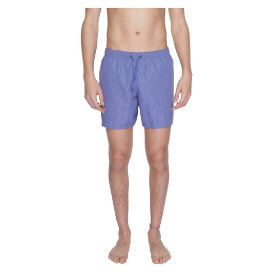 EA7 Emporio Armani Purple Polyester Swim Short
