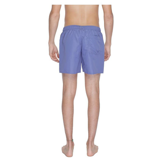 EA7 Emporio Armani Purple Polyester Swim Short