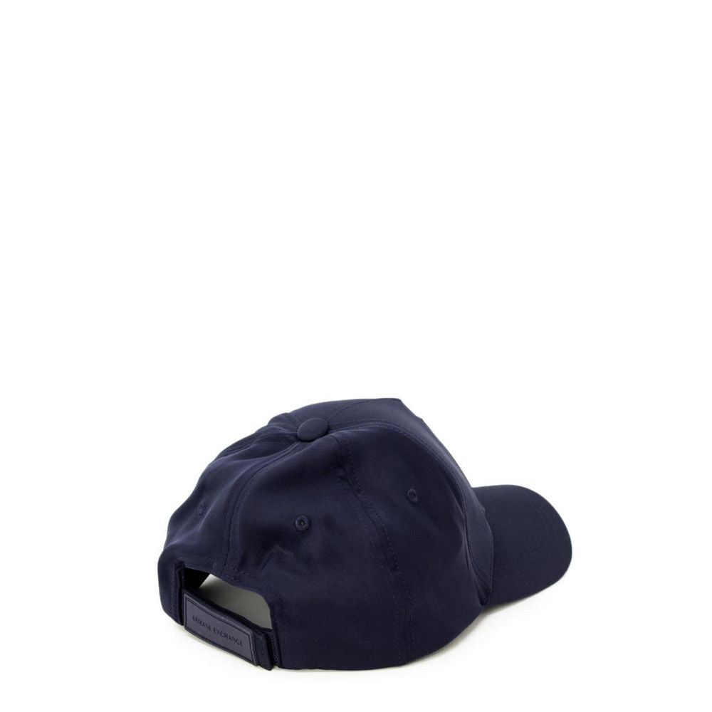 Armani Exchange Blue Polyester Cap (Baseball Hat)