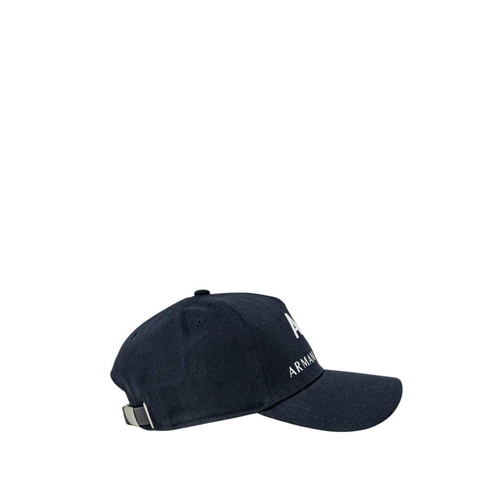 Armani Exchange Blue Cotton Cap (Baseball Hat)