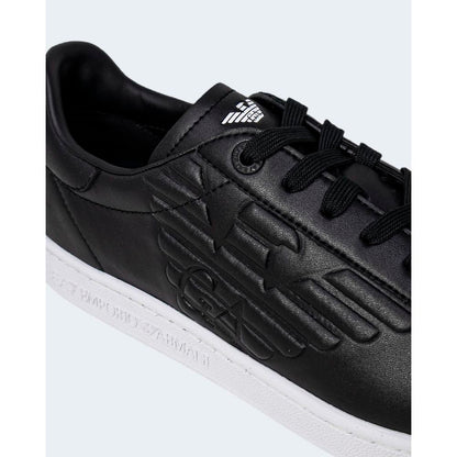 EA7 Emporio Armani Black And White Polyethylene Low Top Sneakers