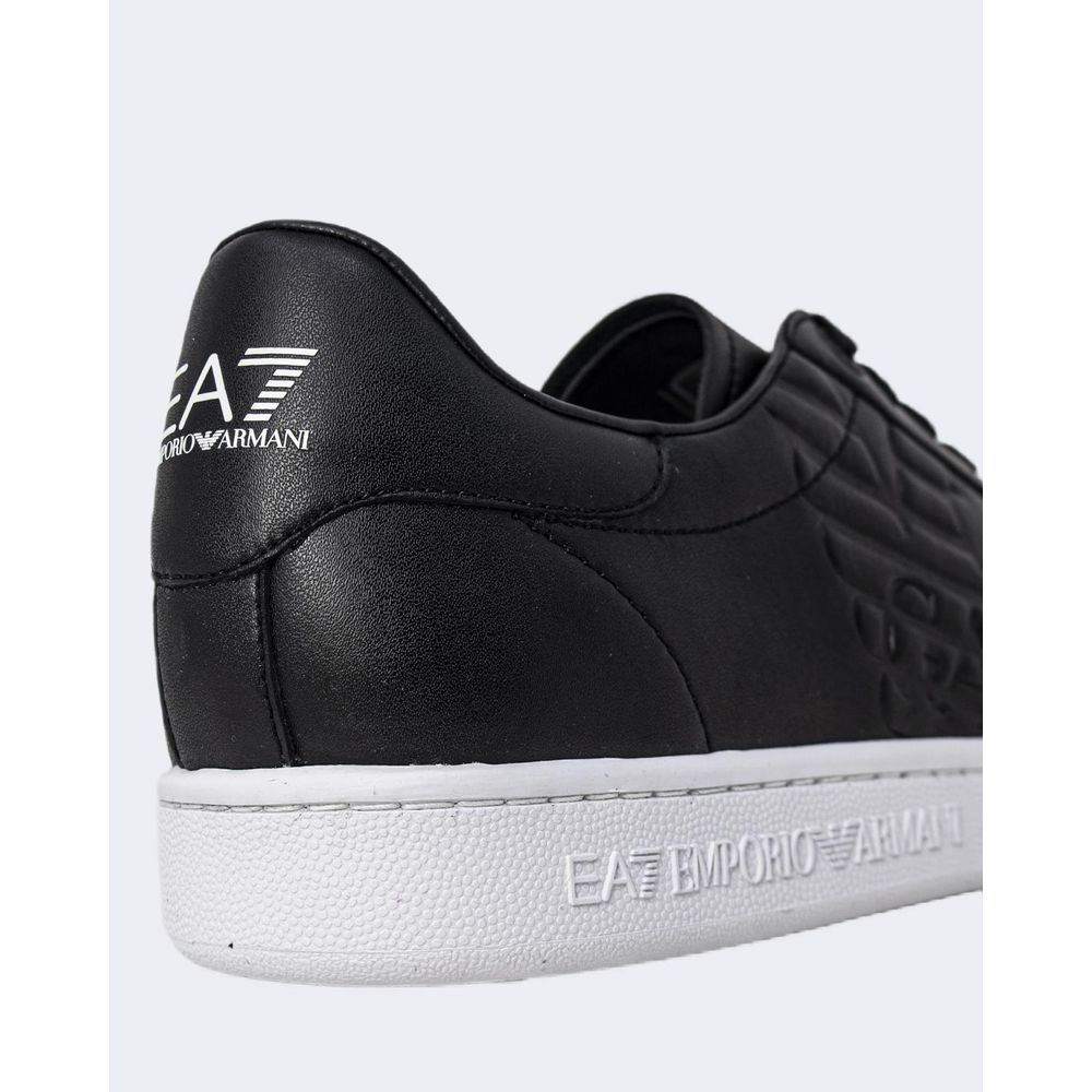 EA7 Emporio Armani Black And White Polyethylene Low Top Sneakers
