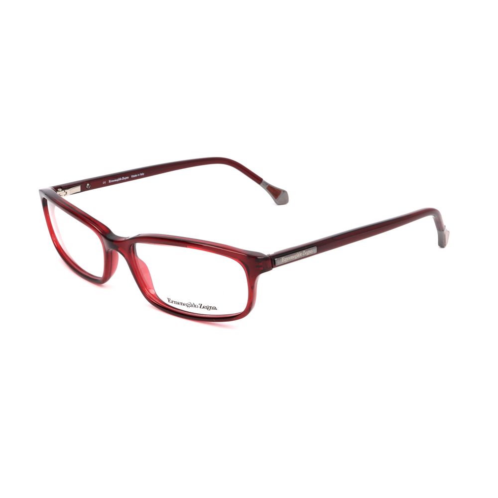 Ermenegildo Zegna Red Plastic Frames glasses, unisex, lightweight, stylish, model VZ35380954, dimensions 56/16/140 mm.