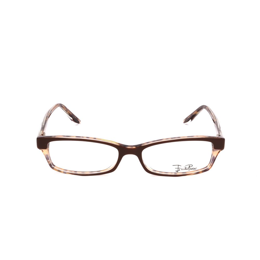 Emilio Pucci Brown Plastic Glasses (Frames)