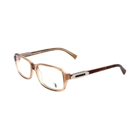 Tod's Brown Acetate Frames for women with detailed acetate design, featuring dimensions 54/15/135 mm.