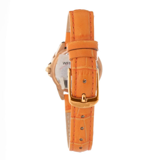 Folli Follie Orange Leather Watch FFWF13B071STNAC