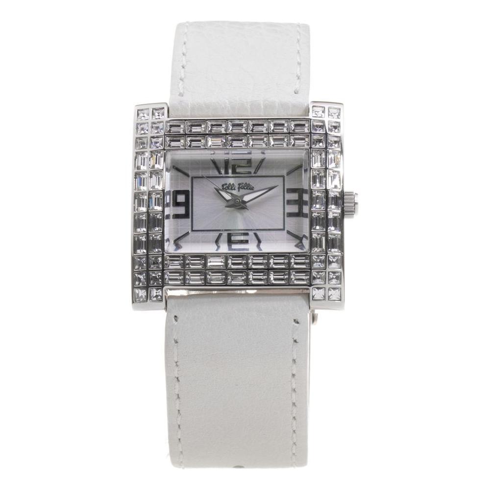 Folli Follie Gray Leather Watch FFWF7A007SPSAC