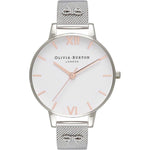 Olivia Burton Silver Stainless Steel Watch OBOB16ES10AC