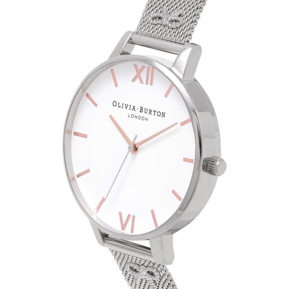 Olivia Burton Silver Stainless Steel Watch OBOB16ES10AC