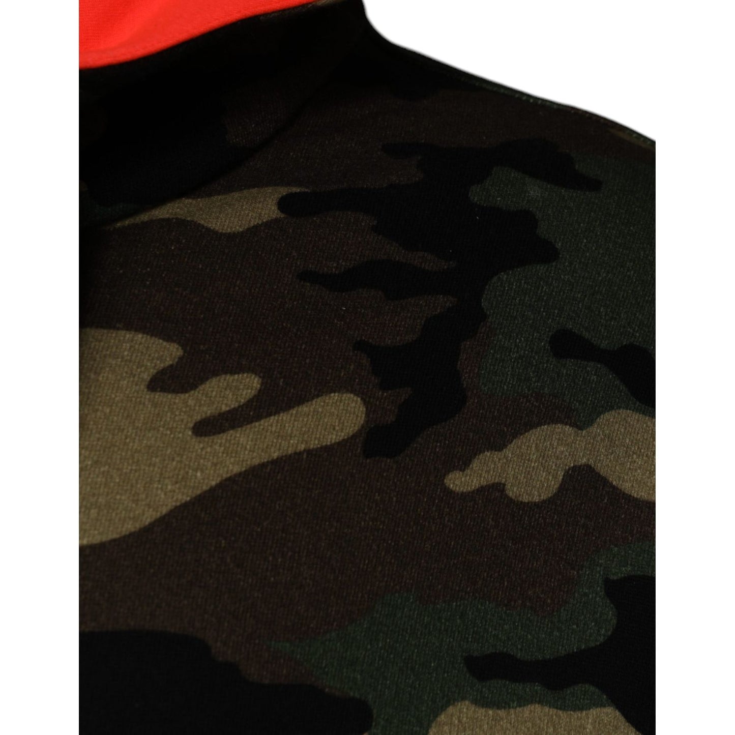 Dolce & Gabbana Multicolor Camouflage Hooded Men Sweatshirt Sweater