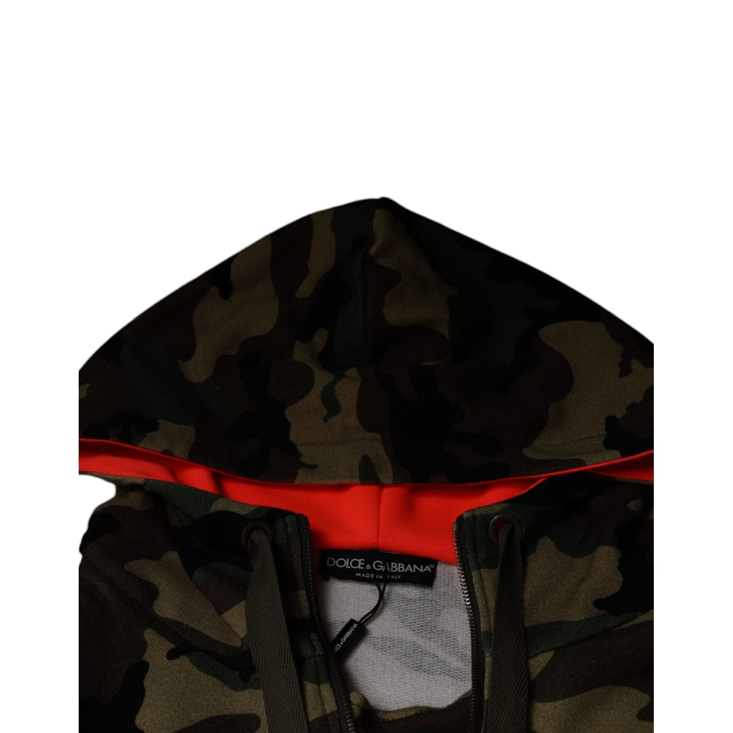 Dolce & Gabbana Multicolor Camouflage Hooded Men Sweatshirt Sweater