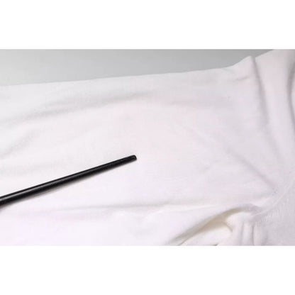 Dolce & Gabbana White Long Sleeve Turtleneck Men Pullover Sweater