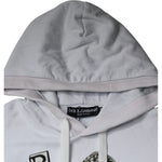 Dolce & Gabbana White Caesar Cotton Hooded Pullover Sweater TSH87227-48