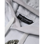 Dolce & Gabbana White Caesar Cotton Hooded Pullover Sweater TSH87227-48