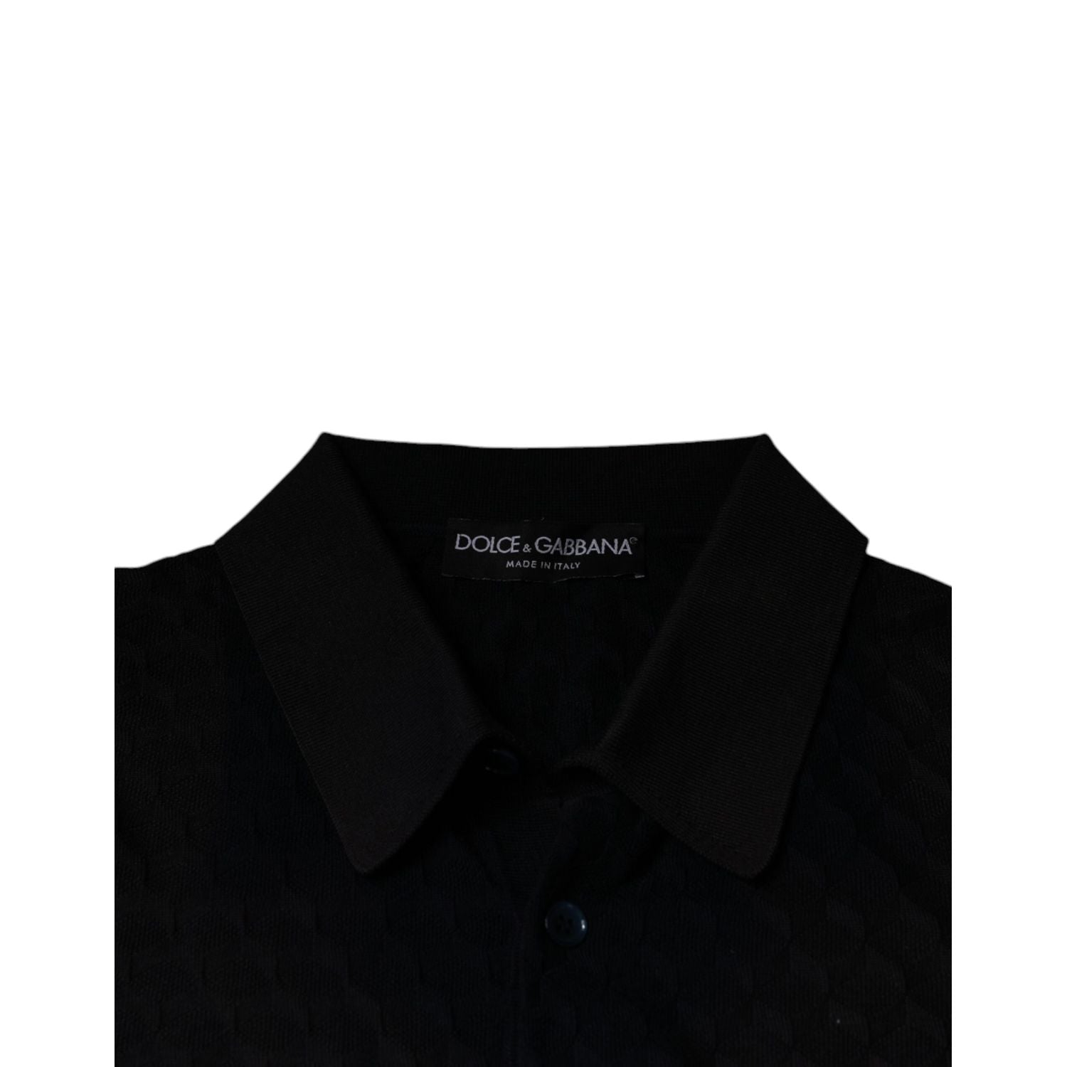 Dolce & Gabbana Multicolor Silk Button Down Collared T-shirt