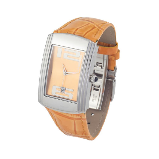 Chronotech Orange Leather Watch CHCT7017B07AC