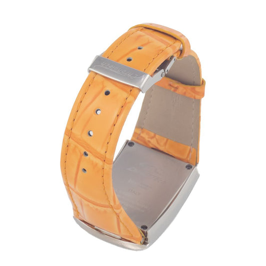 Chronotech Orange Leather Watch CHCT7017B07AC