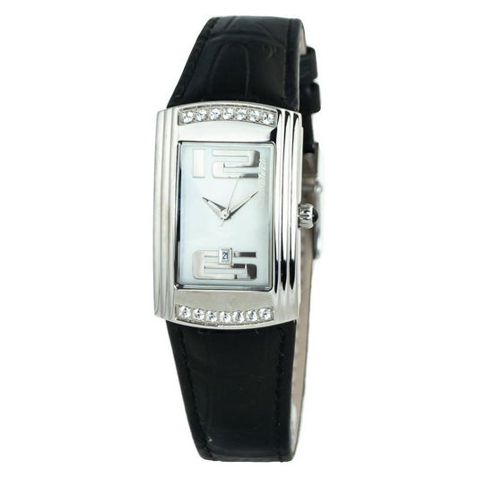 Chronotech Black Leather Watch Chronotech Black