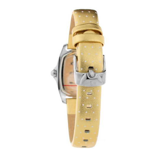 Chronotech Gold Leather Watch CHCT7094SS44AC
