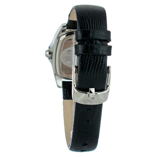 Chronotech Black Leather Watch Chronotech Gray