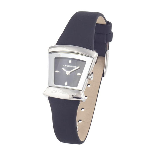 Chronotech Black Leather Watch Chronotech Gray