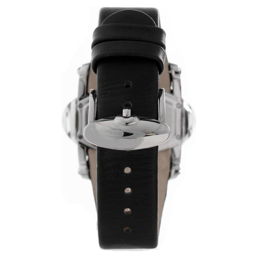Chronotech Black Leather Watch Chronotech Gray