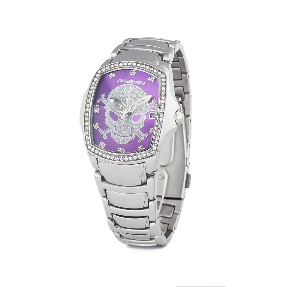 Chronotech Silver Stainless Steel Dress Watch