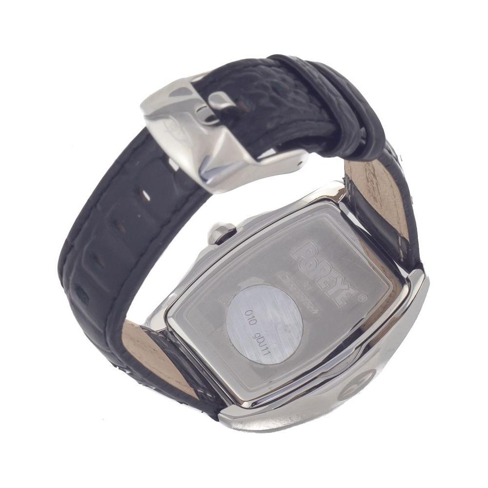Chronotech Black Leather Watch CHCT7896LS82AC