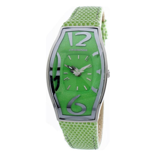 Chronotech Green Leather Watch Chronotech Dark Sea Green