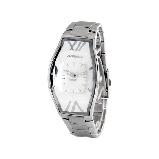 Chronotech Silver Steel Watch Chronotech Light Gray