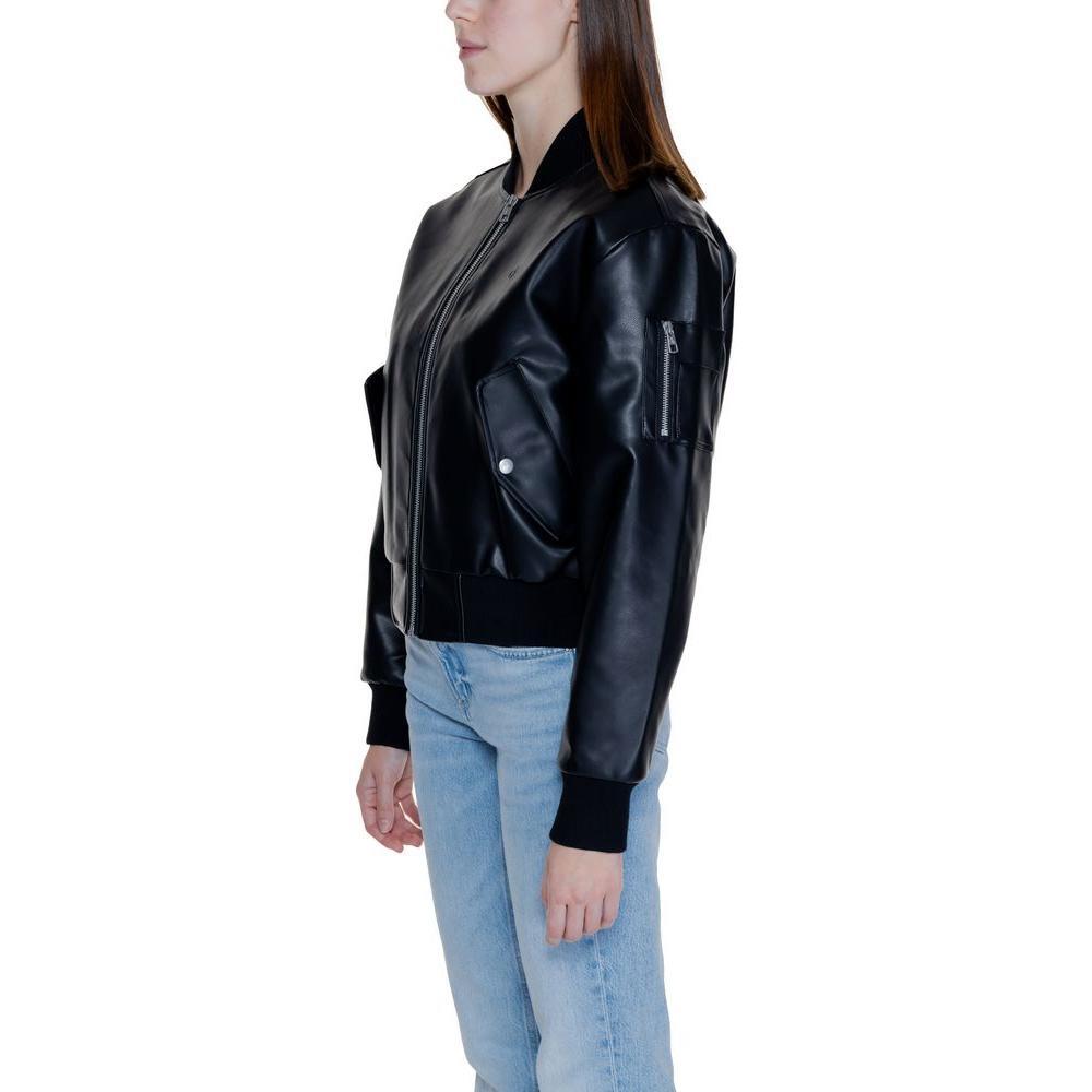 Calvin Klein Jeans Black Polyethylene Jackets & Coat CA-14563800009-IT42|M