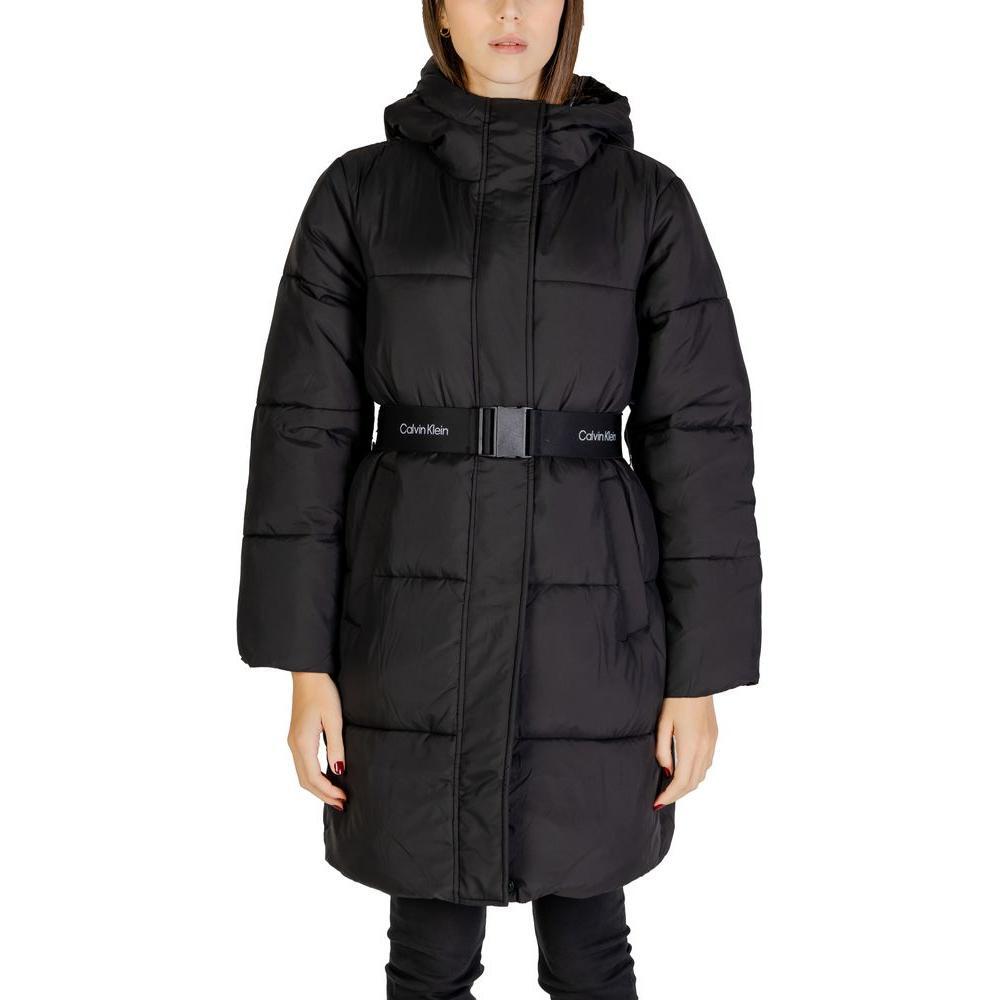 Calvin Klein Jeans Black Nylon Jackets & Coat CA-14574100009-IT38|XS