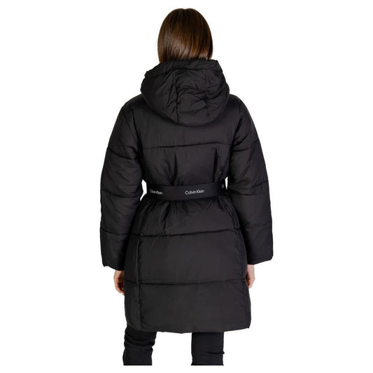 Calvin Klein Jeans Black Nylon Jackets & Coat CA-14574100009-IT38|XS