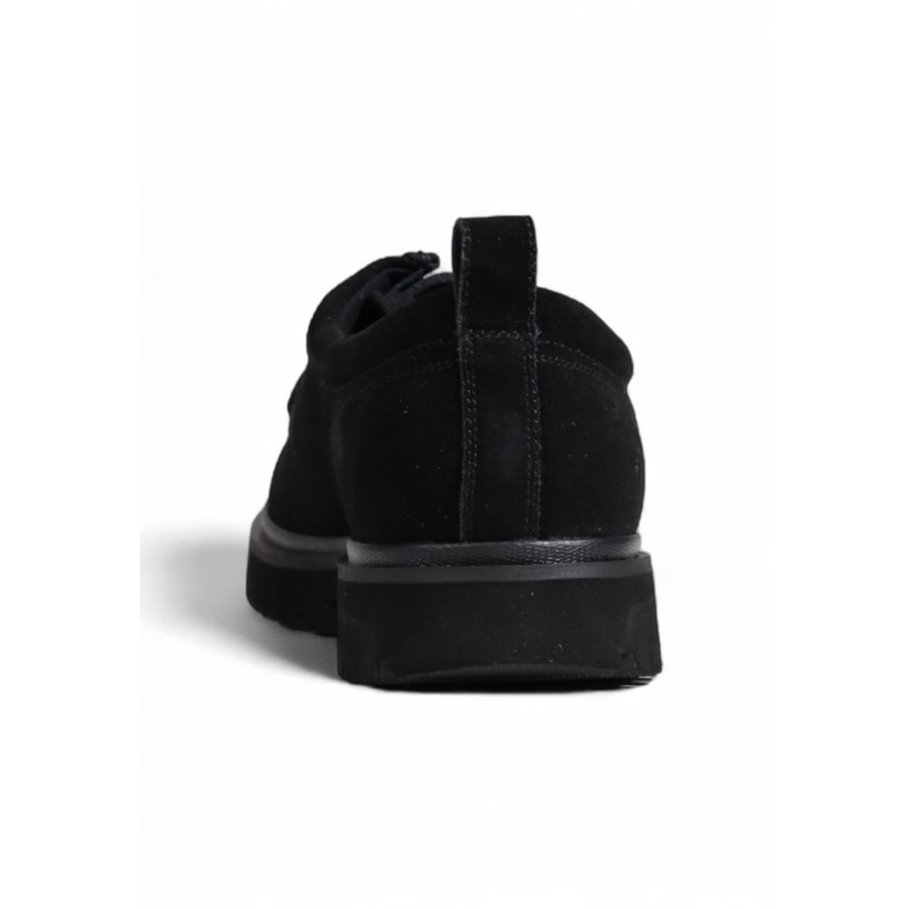 Calvin Klein Jeans Black Suede Leather Oxfords And Derby