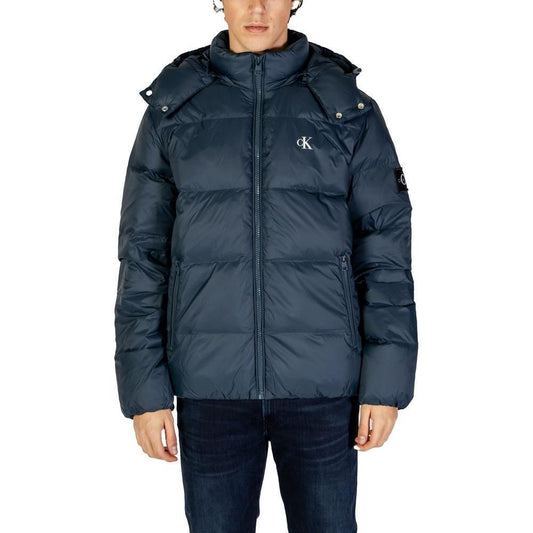 Calvin Klein Jeans Blue Polyamide Jackets & Coat CA-14580400375-IT48 | L