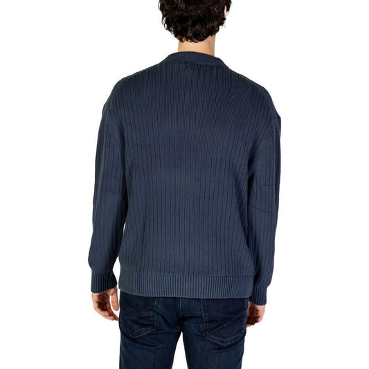 Calvin Klein Jeans Blue Cotton Sweater CA-14580800375-IT54 | XXL