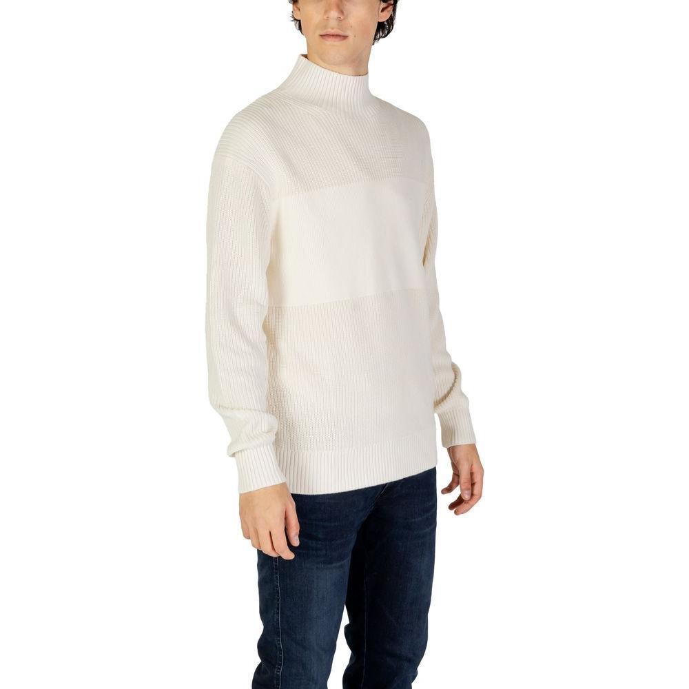 Calvin Klein Jeans Cream Cotton Sweater