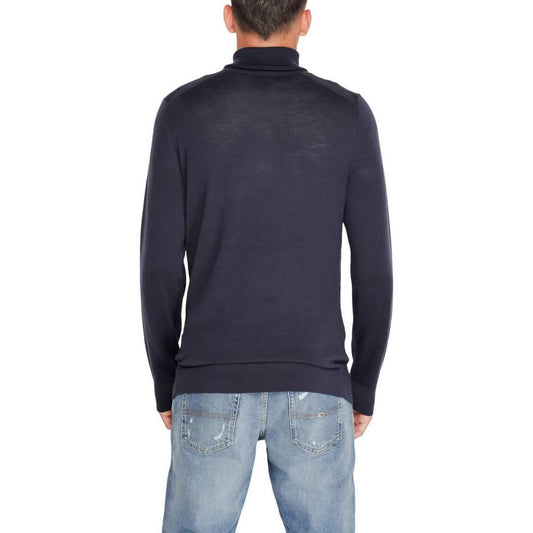 Calvin Klein Blue Wool Turtleneck CA-14587200128-IT52 | XL