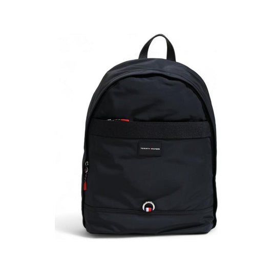 Tommy Hilfiger Black Recycled Polyester Backpack TOHI-14605200009