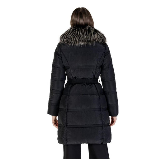 Guess Black Polyester Jackets & Coat GU-14698800009-IT40|S