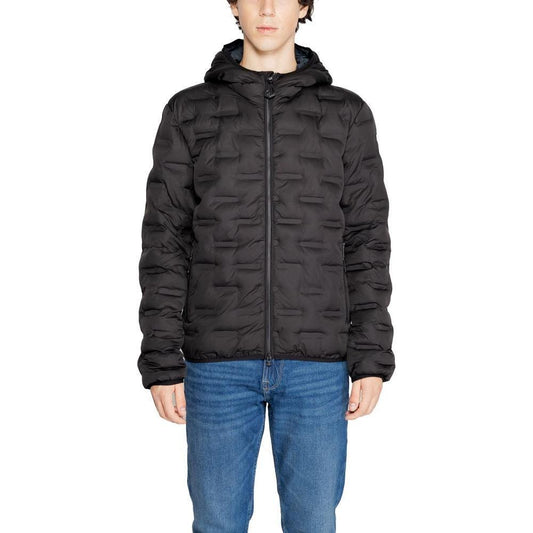 Replay Black Polyester Jackets & Coat RE-14825600009-IT54 | XXL