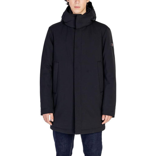 Peuterey Black Polyester Jackets & Coat PE-15559300009-IT52 | XL