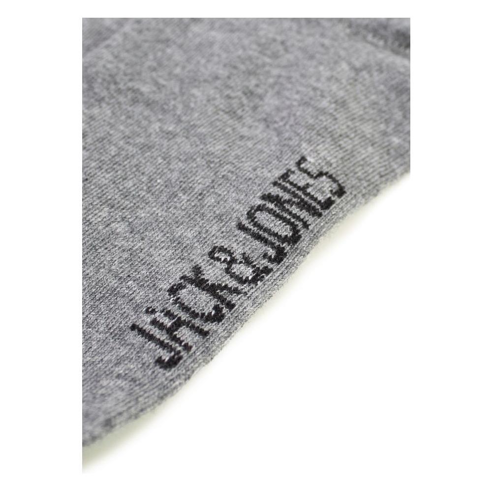 Jack Jones Gray Cotton Sock JA-2316400137-ONE SIZE