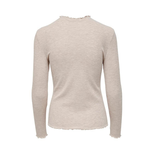 Only Beige Polyester Turtleneck ON-3669300127-XL