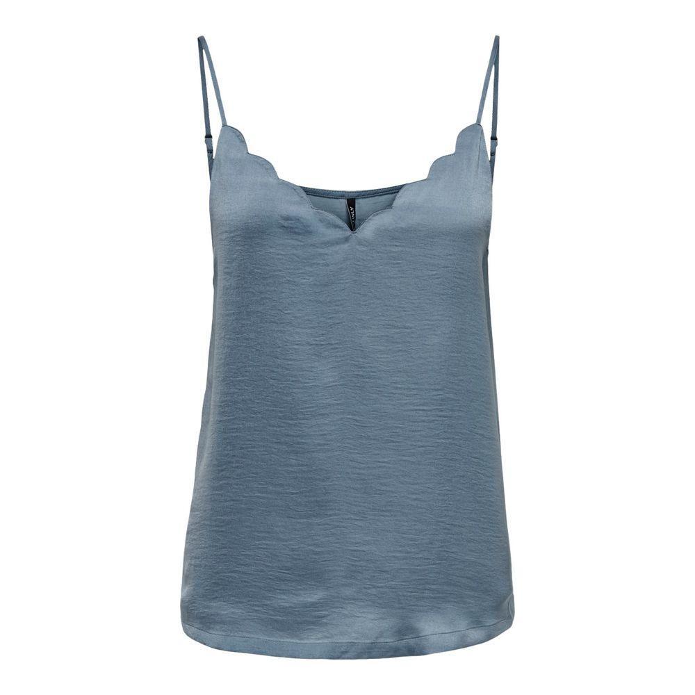 Only Blue Polyester Tank Top ON-7113600010-IT36|XXS