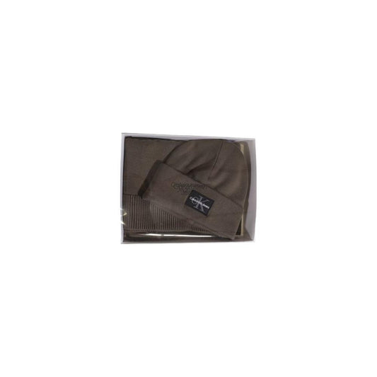 Calvin Klein Jeans Brown Cotton Scarf CAKLJE-15666800140